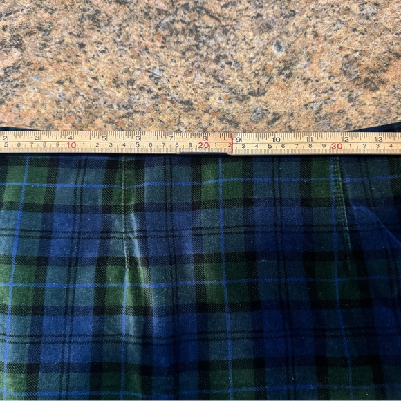 Vtg  90s Calvin Klein Jean Tartan Plaid Mini Skirt Valour Grunge Sz M 28” Waist - Picture 10 of 12
